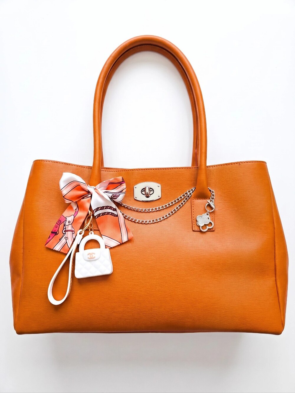 Furla Cognac Leather Satchel - Picture 3 of 11